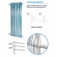 thumbnail image 3 of Teal Blue Blackout Curtains, French Door Curtains for Door Window, Modern Abstract Art Ombre Striped Privacy Drapery for Patio/Sidelight Doors, 1 Panel with Tieback, 25 x 72 Inches, 3 of 6