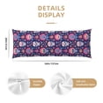 thumbnail image 3 of Balery leaf flower Skull colorful Funda Protectora para Almohada Corporal de Algodón Hipoalergénico con Cierre(55 x 21 pulgadas), Almohadas No Incluidas, 3 of 7