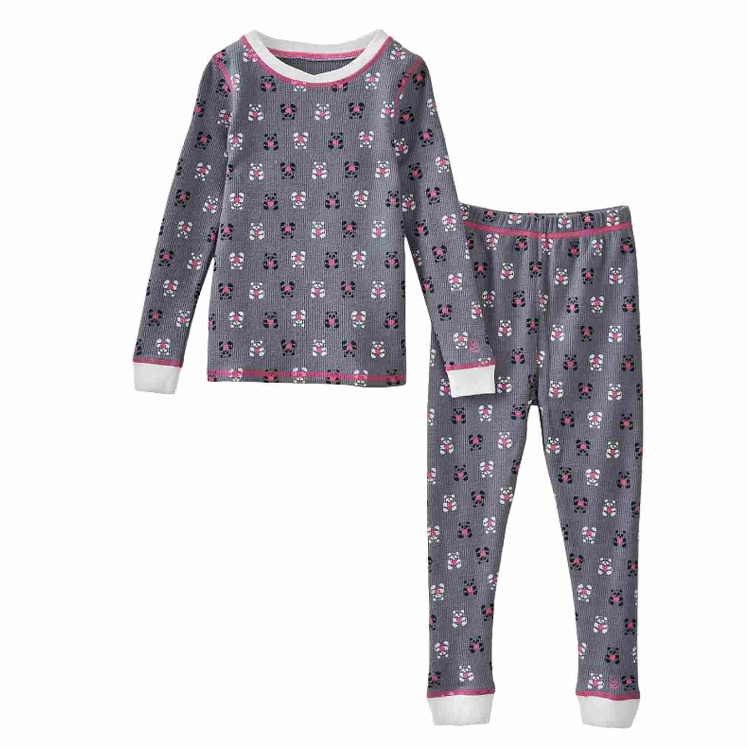 Cuddl Duds Thermal Long Underwear Set,Panda