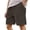 Brown, variant on Mens Retro Corduroy Shorts Summer Casual Adjustable Elastic Waist Solid Color Comfortable Trousers with Pockets Beige L