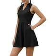 thumbnail image 1 of ZAXARRA Ensemble de Robe de Tennis pour Femmes, Mini Robe Sans Manches avec Shorts Tenue de Golf Athlétique d'Été, 1 of 6
