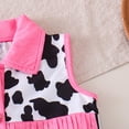 thumbnail image 6 of WOYY Girls Cowgirl Outfits Cute Cow Print Tassels Vest Shorts Two Piece Set, Sizes 6M-4T, 6 of 8