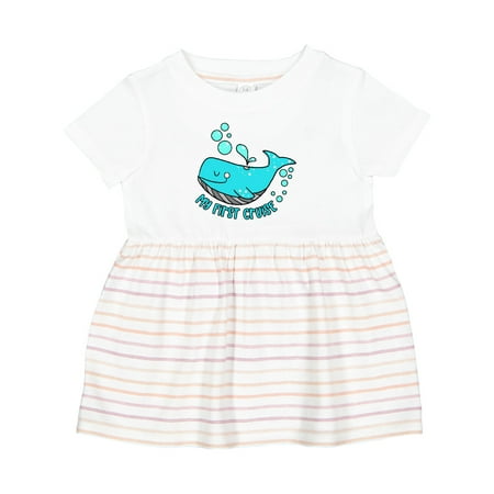 

Inktastic My 1st Cruise Cute Whale and Bubbles Girls Baby Dress