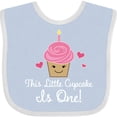 thumbnail image 3 of Inktastic 1st Birthday Cupcake Girls Cute Girls Baby Bib, 3 of 4
