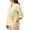 Light Yellow, variant on Womens Tops Trendy Solid Color Collar Button Front Cottonblend Ribbed Tops for Women,Army Green,L