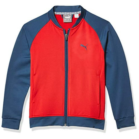 PUMA GOLF 2019 Boy's Full Zip Jacket, Barbados Cherry, Large