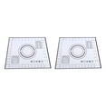 thumbnail image 4 of Wosthever Biscuit Silicone Kneading Mat with Scales Pad Rolling Bakeware Kitchen Bakery Restaurant Sheet Accessories negro 26x29cm 2Conjunto, 4 of 6