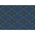 thumbnail image 1 of Ahgly Company Machine Washable Indoor Rectangle Transitional Midnight Blue Area Rugs, 6' x 9', 1 of 7