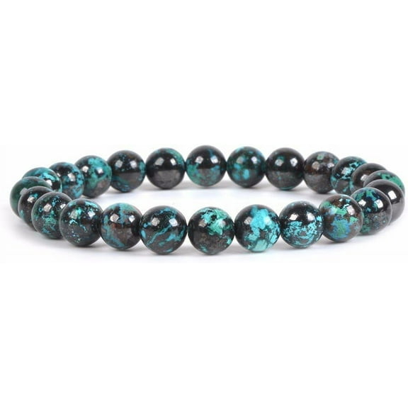 CFIOZYOS 8mm Round Beads Stretch Bracelet 7 Inch Unisex