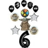 Star Wars Mandalorian the Child 6th Birthday Party Supplies Baby Yoda Balloon Bouquet Decorations