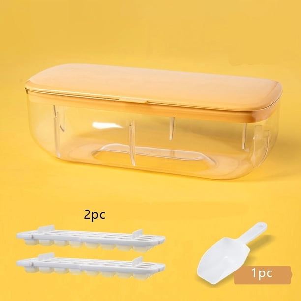 Bandeja de cubitos de hielo de silicona de gran capacidad: molde de hielo flexible for un fácil almacenamiento de hielo y una rápida fabricación de hielo