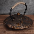 thumbnail image 4 of Peahefy 0.9L Retro Iron Elegant Kettle Household Handle Water Tea Pot Collection with Lid,Tea Pot,Tea Kettle, 4 of 8