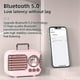 thumbnail image 3 of Portable Bluetooth Speakers, Cute Bear Mini Speaker with Clarity Stereo, Built-in Mic, Super Bass, Wireless Speaker Gifts for Teens, Girls, Kids, Gir, 3 of 5