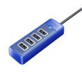 thumbnail image 1 of Hub USB 3.0 de 4 puertos, divisor de alta velocidad de 5 Gbps, adaptador OTG ultradelgado para PC profesional y accesorios informáticos., 1 of 4