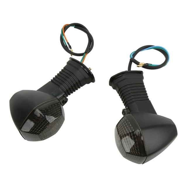 Feu de Signalisation de Moto, 2pcs Compact Résistant à l'Usure Feu de Signalisation avant de Moto Robuste pour la Sortie Transparent, Fauve, Noir