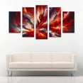 thumbnail image 3 of Cuadro decorativo para sala, recamara, Abstracto remolinos y explosiones de fuego, elegante, moderno, minimalista, Set de 5 piezas, 3 of 5
