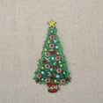 thumbnail image 2 of Christmas Tree - Yellow Star - Peppermints - Iron On Applique/Embroidered Patch, 2 of 2