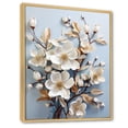 thumbnail image 2 of Designart "Flourishing Tranquil White Dogwood III" Dogwood Floater Framed Canvas Art Print, 2 of 5