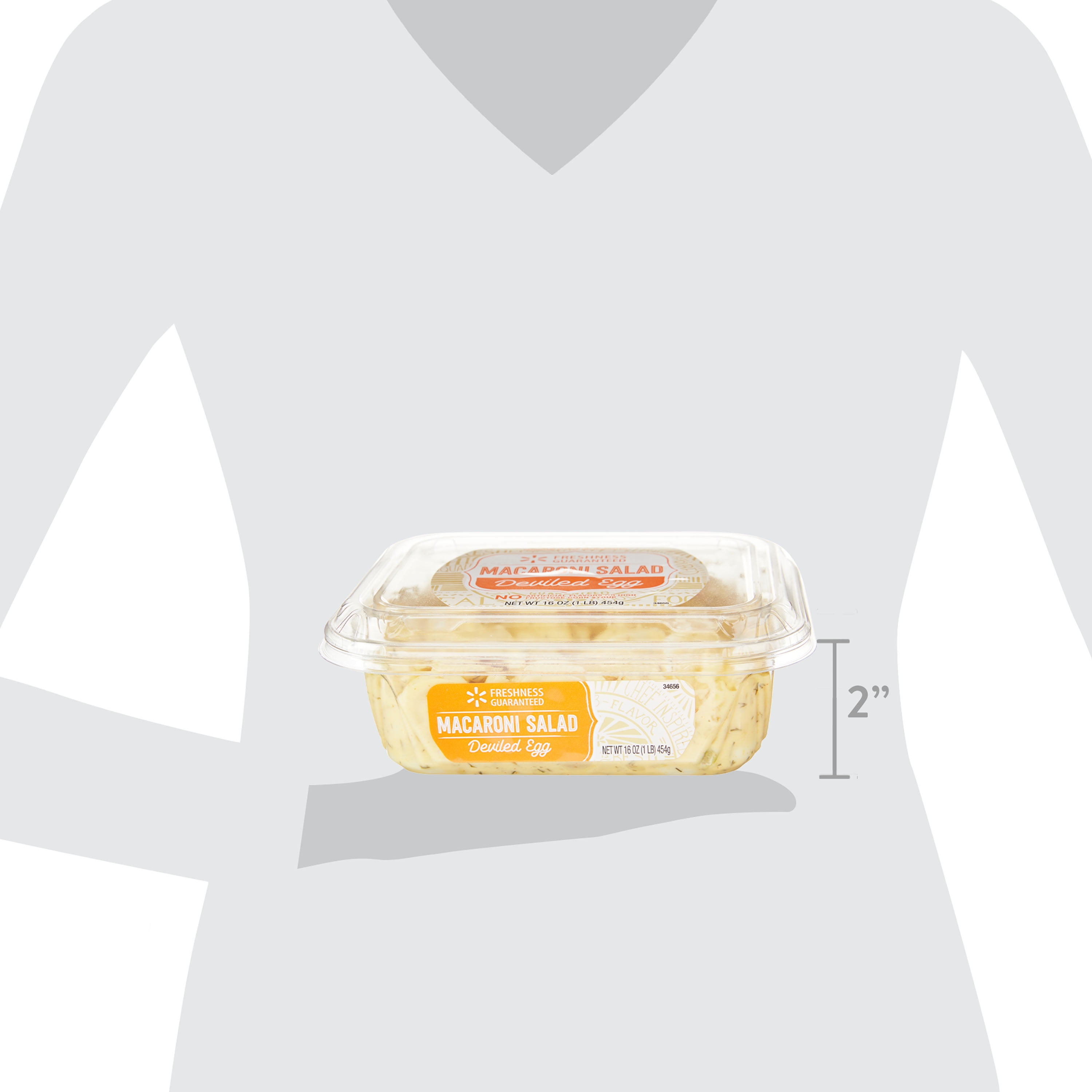 Freshness Guaranteed Premium Ready-to-Eat Deviled Egg Macaroni Salad, 16 oz Small Tub (Refrigerated)