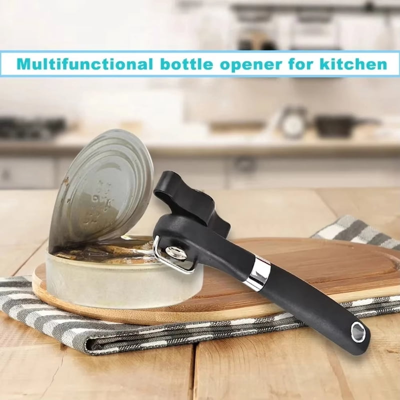 Handheld Safe Cut Can Opener Smooth Edge Can Opener Food Grade Stainless Steel Cutting Can Opener for Kitchen Accessories