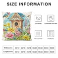 thumbnail image 5 of BANET Summer Double-Sided Colorful Throw Pillow Covers  Decorative Farmhouse Flowers Butterfly Bird Pillowcase for Home Sofa Bed Living Room Outdoor Decor, Multicolor White, 5 of 5