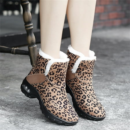 

AXXD Low-heeled Ankle Boots Slip On Shoes Women Medium Chelsea Boots Girl Ladies Fall&Winter Mid-Calf Boots For women Shoes For Clearence