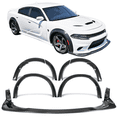 thumbnail image 2 of Compatible with 15-23 Dodge Charger Widebody Style Fender Flares Wheel Protector Cover ABS, 2 of 9
