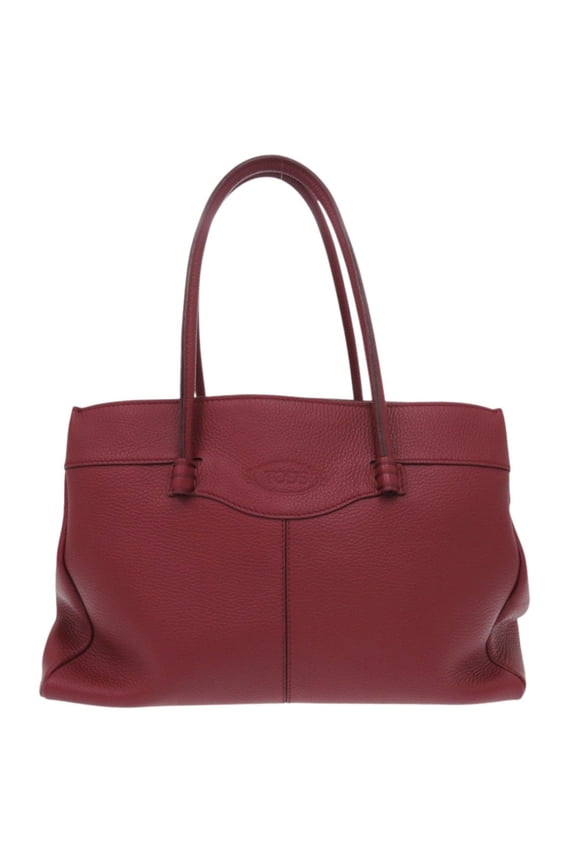 Pre-Owned Unused Tod's Moccasin Tote Bag, Red Leather, Model XBWFB0A03Z0RIAR800,...