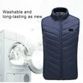 thumbnail image 6 of DAFPZW Heated Vest USB Electric Heated Vest Heating Jacket Winter Vests for Outdoor Motorcycle Camping Fishing Skiing with 28 Heating Zones, 6 of 8