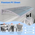 thumbnail image 2 of 32x120 Inch Canopy Exterior Window Awnings, Waterproof Rain Shelter Outdoor Home Appliance Cover, 2 of 10