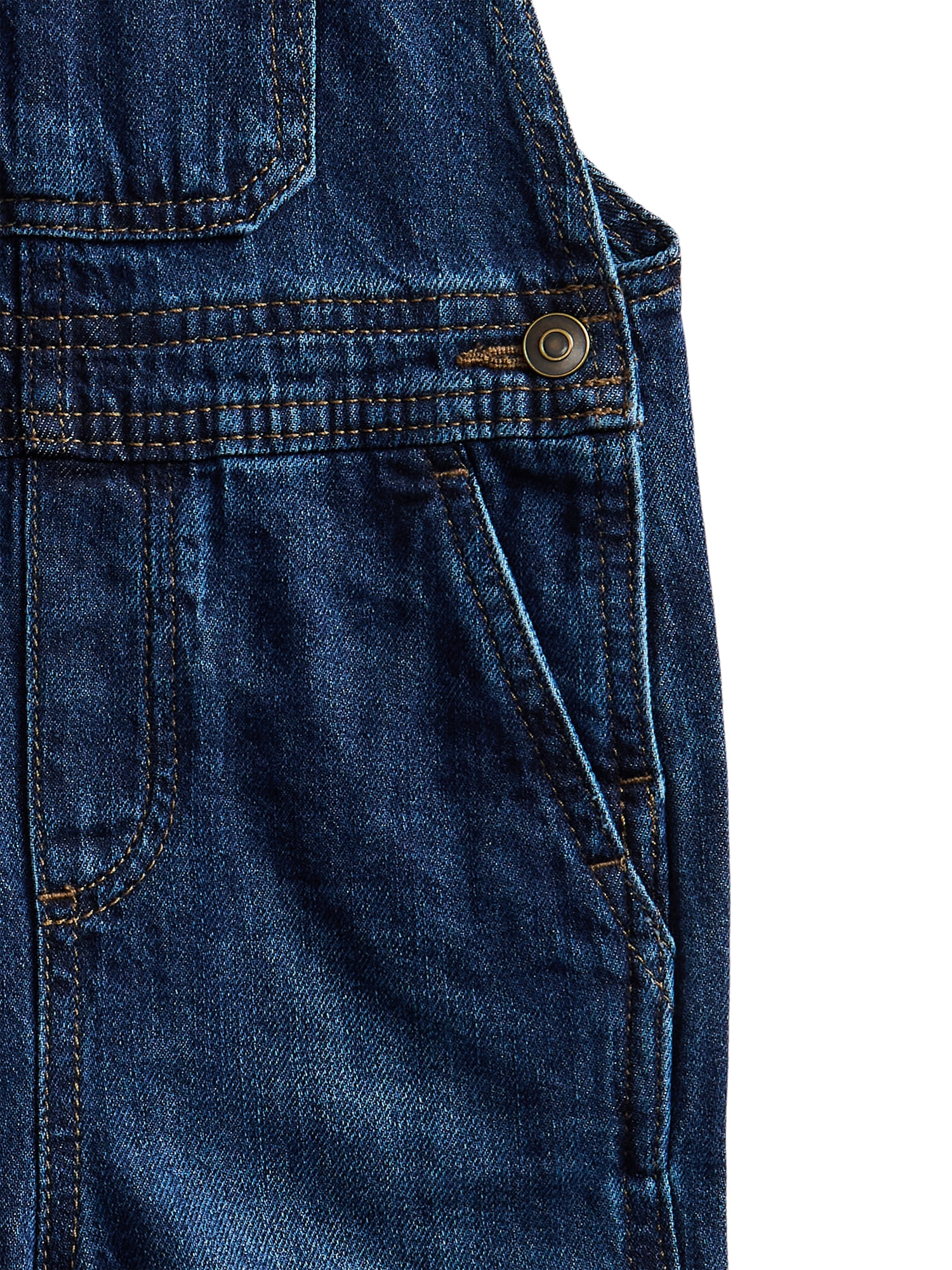 Wonder Nation Toddler Boys Denim Shortalls, Sizes 12M-5T