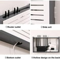 thumbnail image 6 of Router Shelf, Box Shelves For Wall, Desk Organizer For WiFi Router, Wifi Storage Cabinet Wall Mounted, Household Power Cord Arrangement Box,41.2x9x25cm, 6 of 7