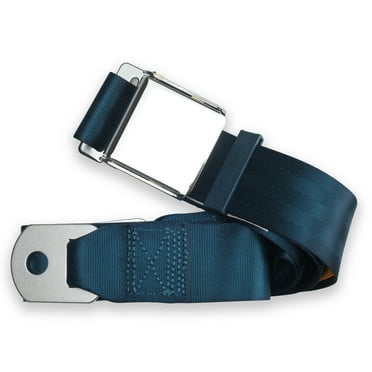 RetroBelt Dark Blue Aviation Lap Seat Belt 90" No Hardware Safety Classic