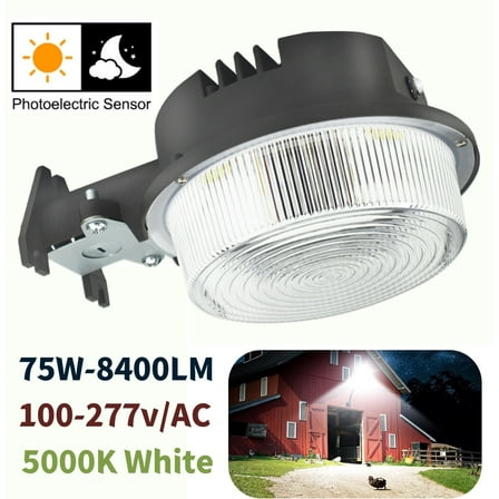 75W LED Yard Light Outdoor Yard Warehouse Barn Area Flood Lights IP65 Waterproof
