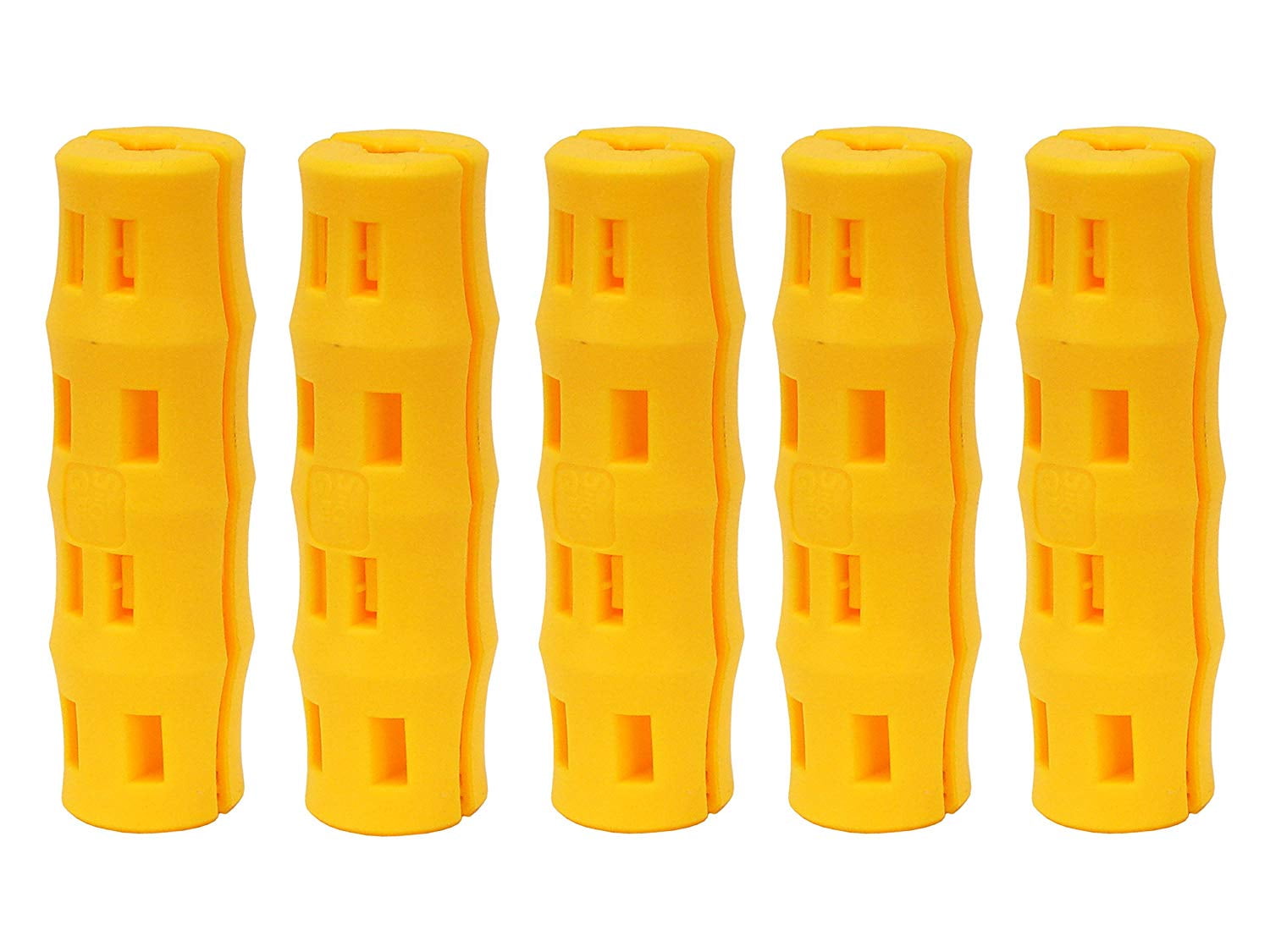 Bucket Handle Replacement Grip, Ergonomic, Oversized, Yellow, 5 Pack, 2