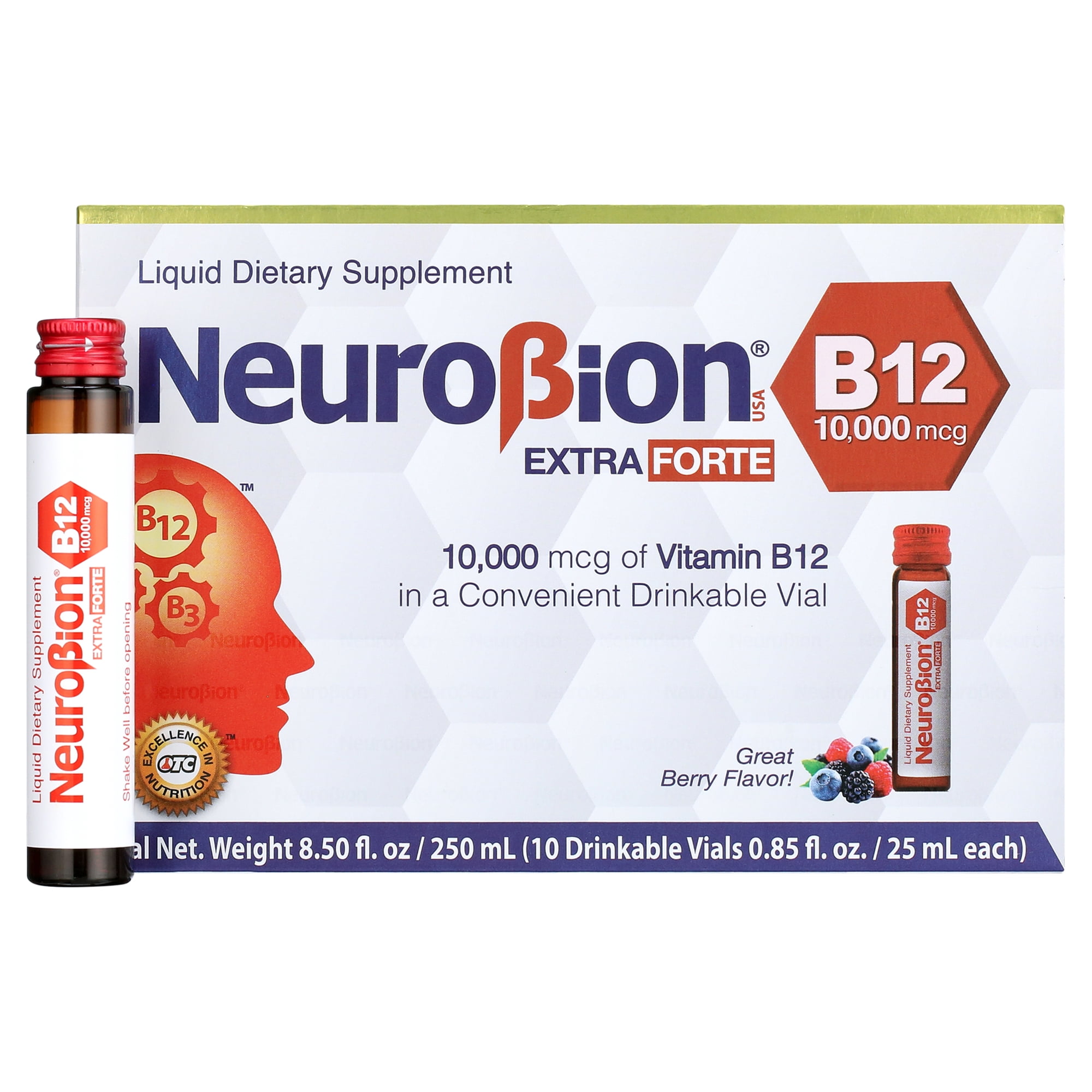 Neurobion Extra Forte B12 10,000 mcg Vials - Extreme Powerful B12 - 10 Vials per Box