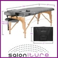 thumbnail image 7 of Saloniture Professional Portable Folding Massage Table with Carrying Case - Light Gray, 7 of 7