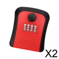 thumbnail image 1 of Cajas de Bloqueo de almacenamiento de llaves Macarena para Exteriores de 4 Dígitos Montadas en la pared rojo, 1 of 8