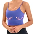 thumbnail image 4 of Sports Bra for Women Longline Padded Bra Yoga Crop Tank Tops Fitness Workout Running Top, 4 of 5