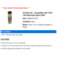 thumbnail image 2 of Oil Filter Kit - Compatible with 1994 - 1999 Mercedes-Benz S600 1995 1996 1997 1998, 2 of 2