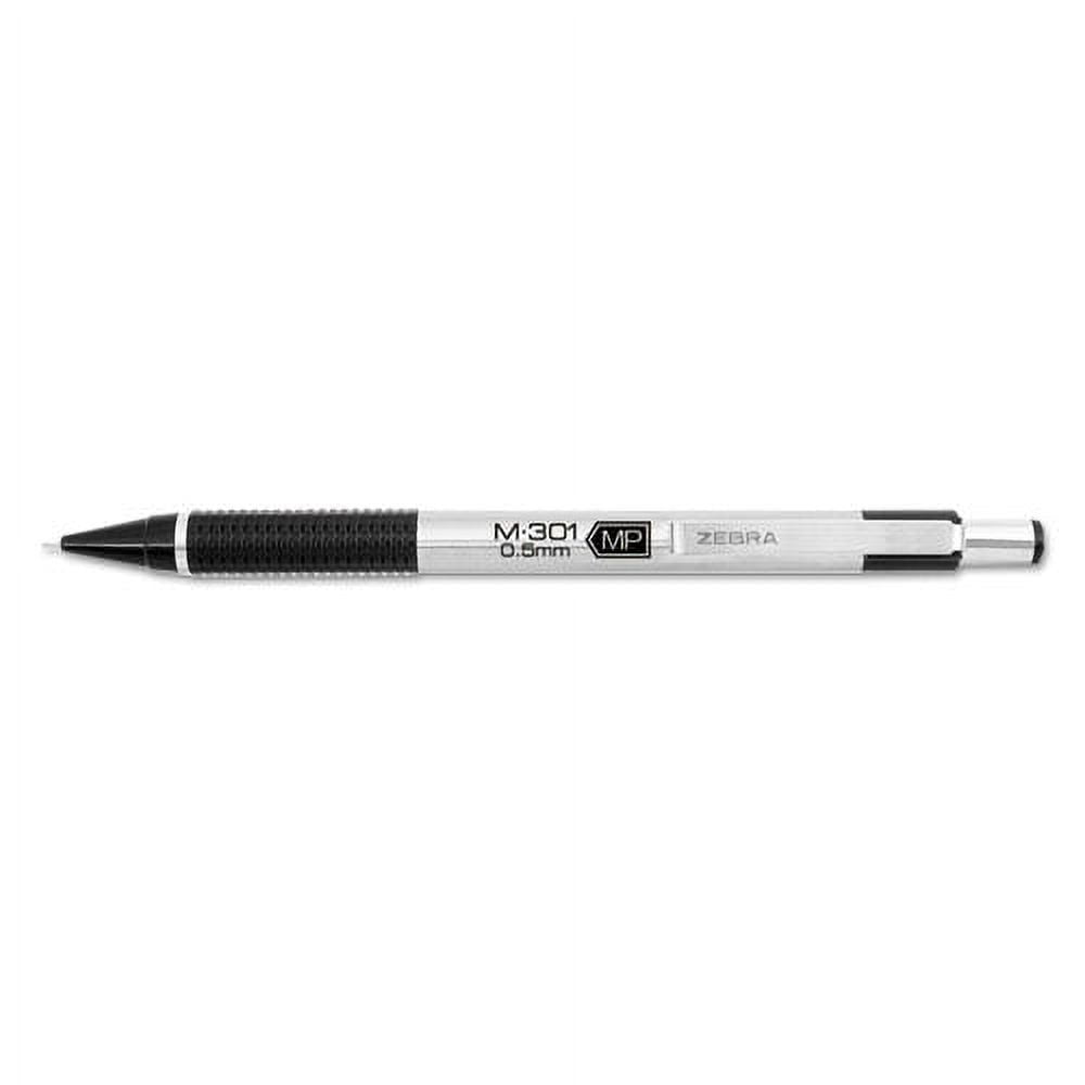 M-301 Mechanical Pencil, 0.5 Mm, Hb (#2.5), Black Lead, Steel/black Accents Barrel, Dozen | Bundle of 5 Dozen