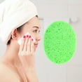 thumbnail image 2 of Unique Bargains 1 Pc Reusable Facial Sponges Oval for Removing Dirt 4.53"x3.66"x0.39" Green, 2 of 6