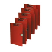 Omnimed  Over-The-Bed Poly Clipboard, Red (5 Pack)