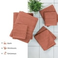 thumbnail image 6 of Martex 6-Piece Towel Set | 100% Cotton Soft & Absorbent Bath Towels | Terracotta, 6 of 10