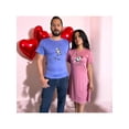 thumbnail image 1 of Duo Parejas De Astronaut y Nave Espacial Vestido y Playera 14 De Febrero San Valentin Color Morado Talla Chica Marca Emil SaEs, 1 of 4