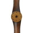 thumbnail image 4 of DecMode Brown Metal 2 Blade Airplane Propeller Wall Decor with Aviation Detailing, 4 of 12