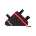 thumbnail image 1 of HLONK QitinDasen Bike Triangle Bag  Bicycle Front Tube Frame Bag  Double- Sided Reflective Decoration Makes Night Riding Safer ( Red), 1 of 5