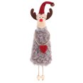 thumbnail image 5 of Colgante de Reno de alce de peluche de Navidad JAMW 3 uds Sencillez, 5 of 5