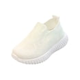 thumbnail image 2 of HTHLVMD Lightweight Running Flats, Toddler Kid's Gradient Knit Slip On Sneakers Comfortable Lightweight Running Flats Casual Preschool Sports Trainers Shoes, Light Green 8C, 2 of 6