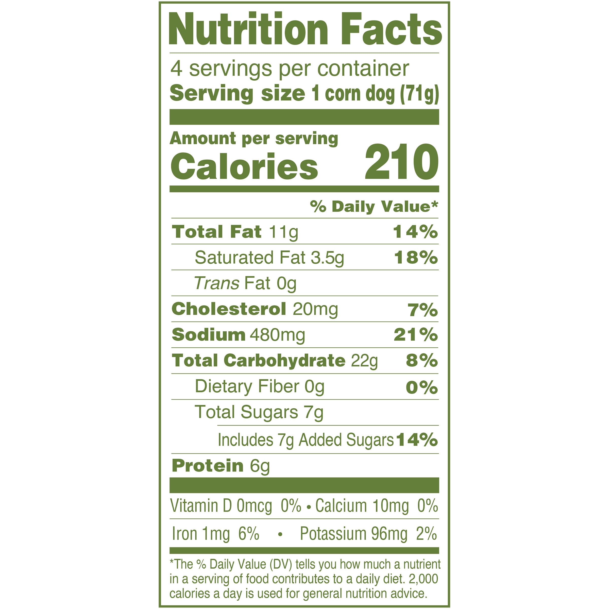 Applegate Natural Gluten-Free Uncured Beef Corn Dogs, 10oz (Frozen)